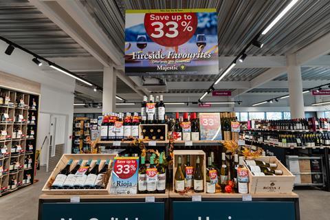 Majestic Wine Plymouth store interior